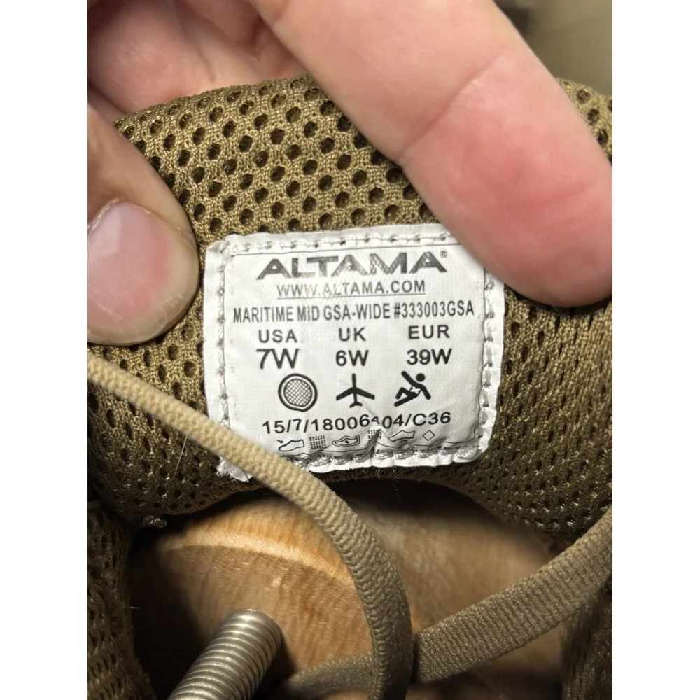 Altama Maritime Mid GSA-Wide Tactical Boots‎ Coyote Brown Men's 7W EU 39